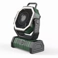 thumbnail image 1 of Ventilador de camping recargable de 20000 mAh con luz LED, batería de 58 horas, 1 of 2