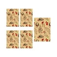thumbnail image 2 of Christmas Wrapping Paper 5 Sheets, Large Kraft Gift Wrap with Santa and Snowflake Patterns for Holiday Present Packaging and Festive Decor(A), 2 of 6