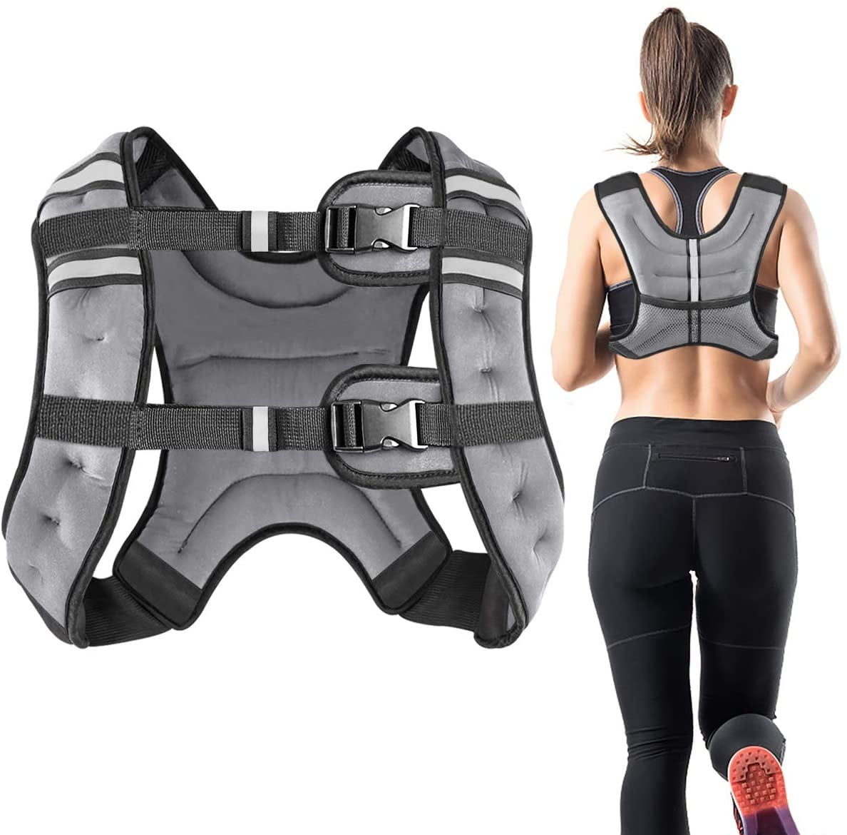 Weighted Jacket Vest Gym Running Exercise Strength Resistance Training 15kg 