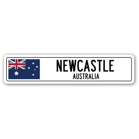 Newcastle, Australia Street [3 Pack] of Vinyl Decal Stickers | Indoor/Outdoor | Funny decoration for Laptop, Car, Garage , Bedroom, Offices | (Best All In One Computer Australia)