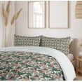 thumbnail image 6 of Ambesonne Vintage Palm Duvet Cover Sets, Leaves and Parrot Art, 2-Queen, Ivory and Multicolor, 6 of 7