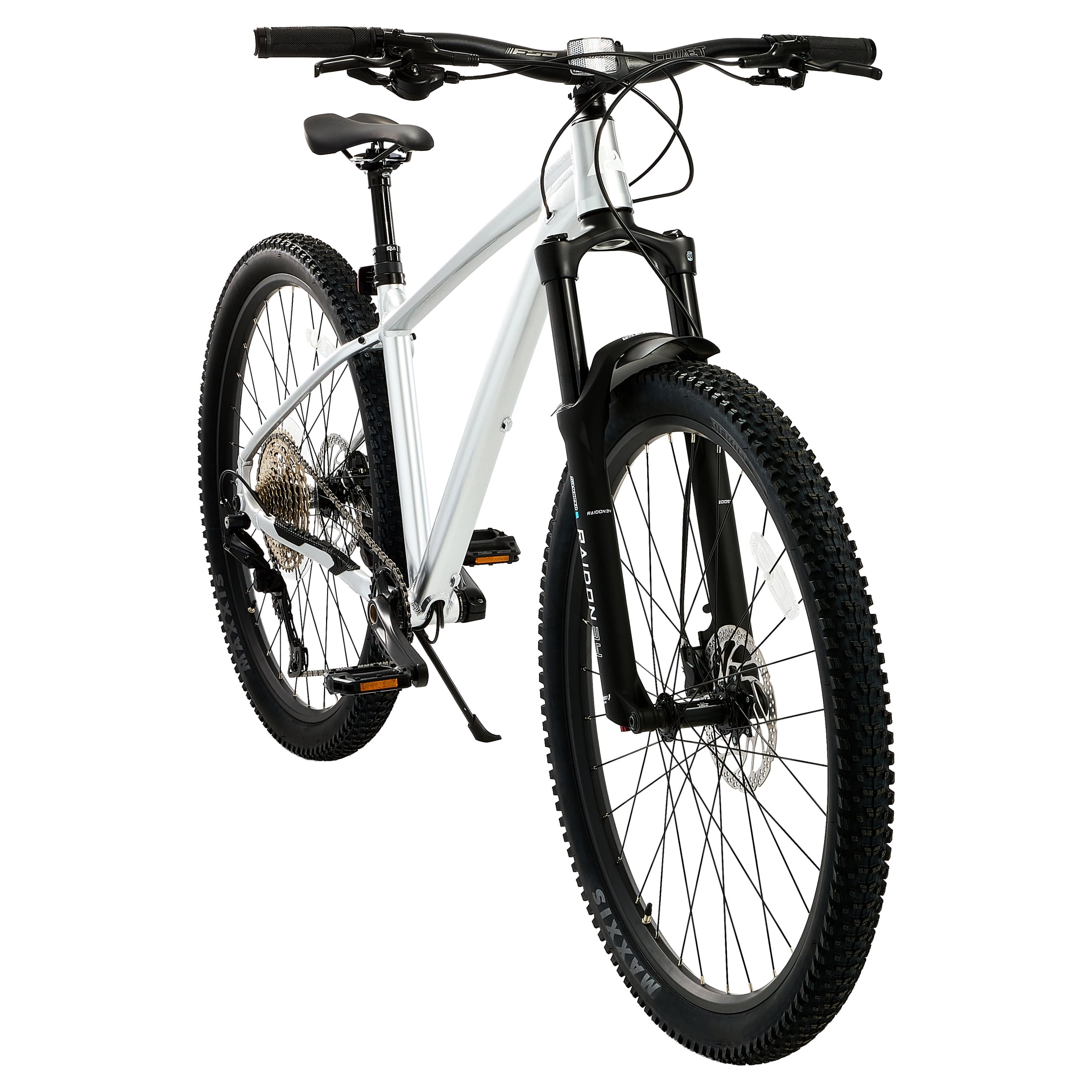 Ozark Trail 29" Ridge Pro Limited Edition Mountain Bike, Small Frame, Fits Riders 5'1"-5'5", Silver, Adult, Unisex