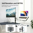 thumbnail image 4 of Monitor and Laptop Mount Holds Computer Screen Adjustable Monitor Arm Stand with Laptop Tray for Hold lbs with Clamp and Grommet Mounting Base, 4 of 8