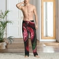 thumbnail image 6 of Lsque Red Viper Jungle Intensity Print Men's Pajama Pants, Lounge Pant - Comfortable Home Wear,Elastic Waistband, Stylish Design-X-Large, 6 of 9