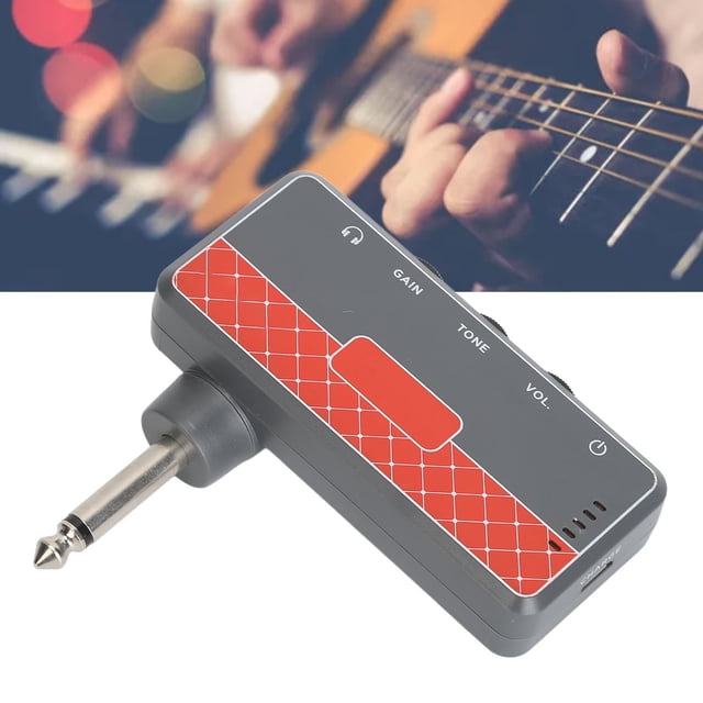 Guitar Headphone Amp, Lightweight Electric Guitar Sound Accessory for Performing