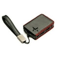 thumbnail image 3 of Vitodeco Leather Remote Key Fob Cover Case Protector Holder Compatible with Polestar - 4 Buttons, Black/Red, 3 of 5