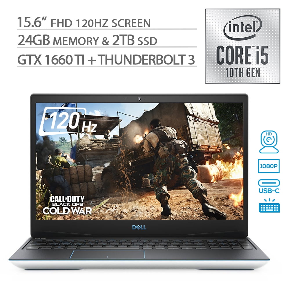 Dell G3 15 Gaming Laptop 120Hz 15.6" FHD, Core i510300H up to 4.5 Hz