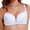 White, variant on Gymayou Womens Wireless Sports Bra No Underwire Comfortable Low Impact Workout Bra Breathable Stretch Soft Bralette Everyday Bras Black 100B