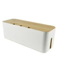 thumbnail image 2 of Caja de almacenamiento de cables, cable de alimentación, tablero de enchufe, caja de almacenamiento, concentrador, cable de datos de carga, organizador de toma de corriente, caja de cables, tablero de, 2 of 13