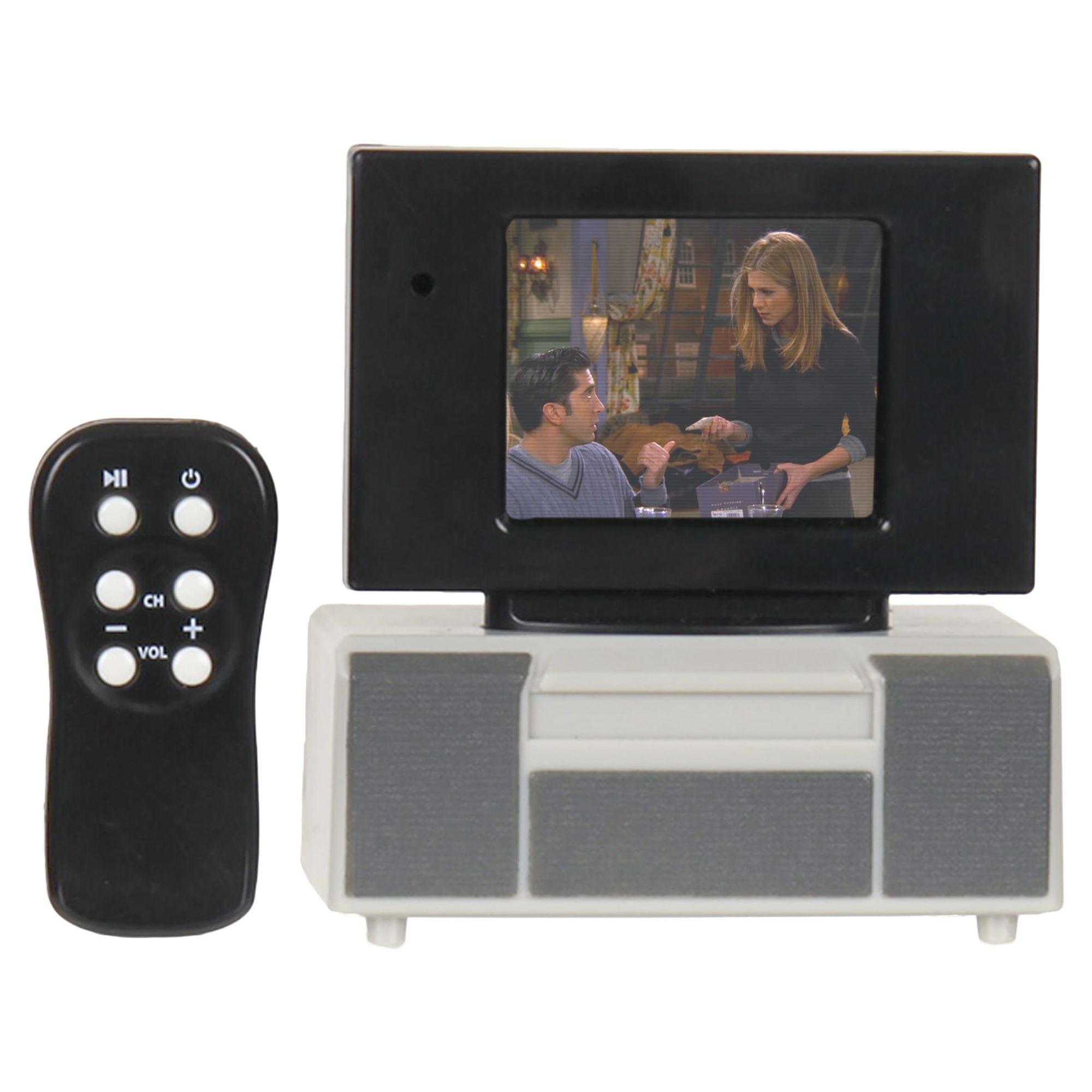 NEW FALL '21 - Tiny TV Classics - Friends Edition- Newest Collectible from Basic Fun - Watch top Friends scenes on a real-working Tiny TV (with working remote)!