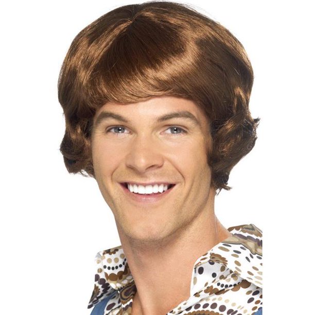 Smiffys 42455 Disco Mullet Wig Light Brown Walmart Com