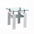 thumbnail image 2 of Clear Glass Top Side Table, 24"x24"x24", Modern Home Decor, 2 of 6
