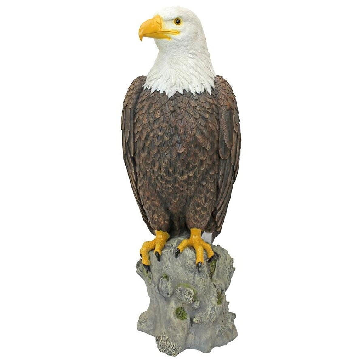 21.5" American Bald Eagle Handpainted Garden Statue