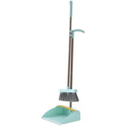 Dustpan and Brush Broom and Dustpan Set Brush Magic Sweeper Floor Squeegee Rubber Toilet Home Products Shovel Dust Pan Grabber (Color : Green set)