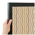 thumbnail image 4 of PinPix ArtToFrames 14x18 Custom Cork Bulletin Board Multi Color Waves   Poster Board Has a Fabric Style Canvas Finish, Framed in Satin Black (PinPix-565), 4 of 6