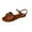 Brown, variant on Xfvqtps Flat Sandals for Women Butterfly Shaped Adjustable Buckle Strap Open Toe Comfortable Non Slip Breathable Beach Summer Sandals Black
