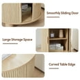 thumbnail image 6 of Wirrytor Side Table with Charging Station, The Table Behind the Sofa with Storage Space and Sliding Door, Bedside Table Accent Cabinet for Living Room, Bedroom, Entryway (Oak), 6 of 9