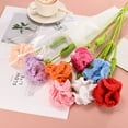 thumbnail image 6 of 1-Pack Crochet Flowers, Knitted Artificial Wool Carnation for Handmade Knitted Flowers [Nude Pink], 6 of 7