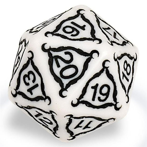 40 mm Titan 20Sided Jumbo Dice, Ivory