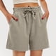 thumbnail image 1 of MKLEKYY Pantalones Cortos Deportivos para Mujer, Modernos Pantalones Cortos de Verano con Cordón, Cómodos y con Bolsillos, Ropa Informal Holgada para Vacaciones y Playa., 1 of 4