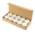thumbnail image 2 of Stonebriar Collection Unscented 1-Wick Mega Oversized 9 Hour Clear Cup Tealight Candles 20 Pack, 2 of 8
