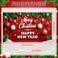 thumbnail image 2 of Festive Design Merry Christmas Ornament Theme Happy New Year Holiday Banner for Family Gatherings Seasonal Decor Indoor Celebrations, 2 of 9