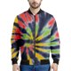 thumbnail image 4 of Chaquetas bomber coloridas con estampado de arcoíris y teñido anudado para hombre 2024, la última moda, chaqueta de vuelo para hombre y mujer, abrigo con cuello alto, tops de gran tamaño, 4 of 4