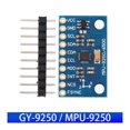 thumbnail image 2 of GY-9250 MPU9250 Módulo de sensor de actitud de 9 ejes/9 ejes Dispositivo de detección IIC/SPI 3-5V, 2 of 8