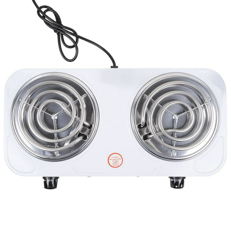Portable Small Electric Stove Top 2 Burners Range Double Hot Plate
