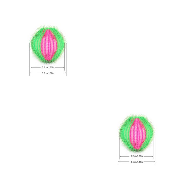 Injueey Bola de lavandería de color aleatorio, ropa interior, bolas de lavado, herramientas de eliminación de pelusas para el cabello antibobinado para 12 piezas 2piezas Injueey CBP262175