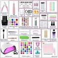 thumbnail image 2 of Kit de uñas acrílicas Klemon con taladro, luz UV y herramientas de decoración, 2 of 7