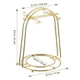 thumbnail image 2 of MasteelfCA Iron Wire Rack Drying Rack Service Storage Display Stand for Tea Cups and Saucers, 2 of 8