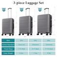 thumbnail image 7 of edx 28 Inch Hardside Expandable Luggage with Spinner Wheels, Checked-Large Lightweight Expandable Rolling Luggage with TSA Lock, Black, 7 of 7