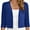 Royal Blue, variant on Chiclily Women's 3/4 Sleeve Cropped Cardigans Sweaters Royal Blue Large Lightweight Open Front Shrugs for Women