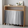 thumbnail image 6 of Gradient Grey Cabinet Curtains for Kitchen 35"W x 35"L, Modern Abstract Grey White Ombre Laundry Sink Cabinets Magic Tape Short Curtain Privacy Panel for Bathroom Vanity Cabinets, 6 of 9