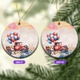 thumbnail image 2 of Vintage Patriotic Corgi 4th of July Independence Memorial Day Ceramic Round Ornament Welsh Corgi Dog Lover Gifts Idea Home Tree Decor - 01006, 2 of 5
