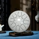 thumbnail image 1 of Instrumento de percusión Steel Tongue Drum de 6 pulgadas | Estilo de Hand Pan Portátil | Construcción de metal duradero | Incluye baquetas, bolsa, notas, guantes de dedo | Relajación y meditación, 1 of 6