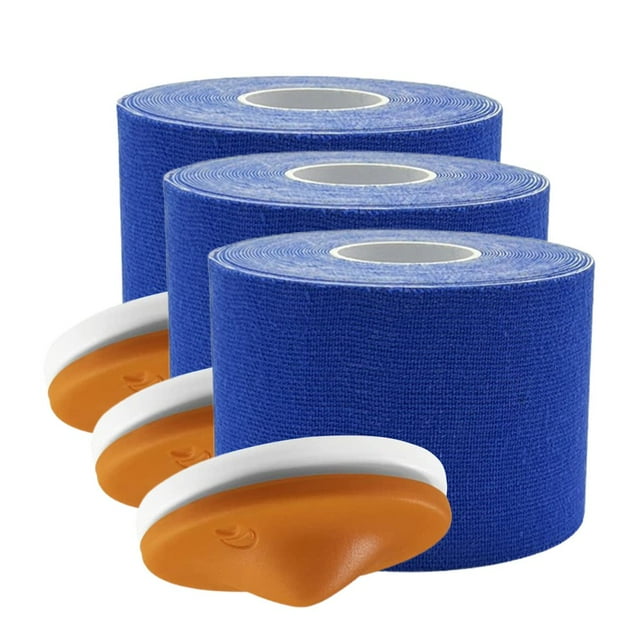 3Pcs/Set 5cm Sports Tape with Trigger Buttons Release Tense Muscles Pain Relief Athletic Muscle Recovery Kinesiology Tape Patches Kit for Running