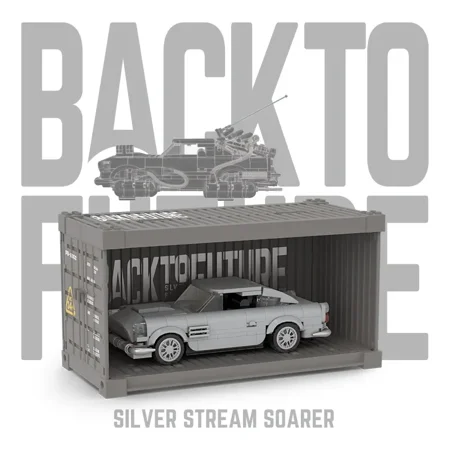 Container Sports Car Back To The Future Series 2 Change Puzzle Building Block Toy Tabletop Decoration Gift With Box