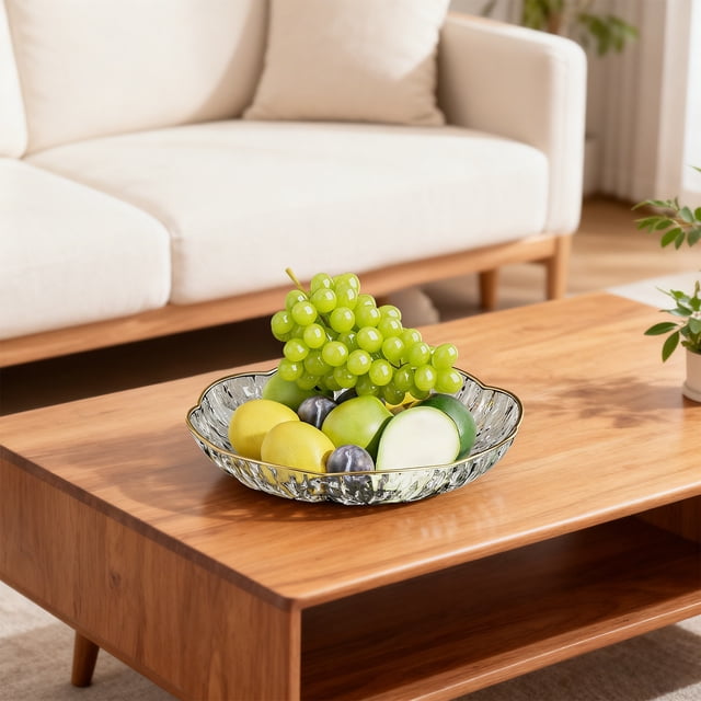 6.3 Inch Fruit Plates Exquisite Household Candy Plates For Living Room Coffee Table Upscale Snack Serving Tray Set
