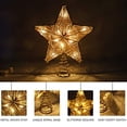 thumbnail image 4 of Decoración para árbol de Navidad con forma de estrella de Lewondr, con luces y lentejuelas, color do, 4 of 15