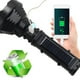 thumbnail image 5 of Linterna solar portátil | LED de alta luminosidad y COB | Luz de emergencia recargable de largo alcance | Batería integrada de 2400mAh | Camping al aire libre y lectura | Carga USB | Incluye cable, 5 of 9