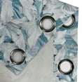 thumbnail image 4 of Ambesonne Cottage Floral Grommet Curtain, Greenery Leaves Art, 50"x96", Teal Off White and Pale Grey, 4 of 5