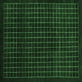 thumbnail image 1 of Ahgly Company Indoor Square Abstract Emerald Green Modern Area Rugs, 7' Square, 1 of 4