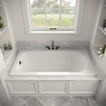 thumbnail image 3 of Streamline N-4300-742-BL 66 in. x 34 in. Acrylic Soaking Drop-In Bathtub in Glossy White, With External Drain in Matte Black, 3 of 5