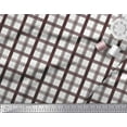 thumbnail image 2 of Soimoi Brown Rayon Fabric Window Pane Check Printed Fabric 1 Yard 56 Inch Wide, 2 of 4