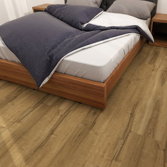 62.6"x9" SPC Composite Flooring; 5 Planks/Box (19.56 sq. ft/Box); 8mm Thick with ; 30 mil Wear Layer; Ultra-Quiet and Slip-Resistant Flooring