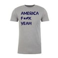 thumbnail image 2 of America F Yeah! Funny Men's 4th of July T-shirts, Graphic Tees for Men - Heather Grey MH200PATRIOT S16 S, 2 of 3