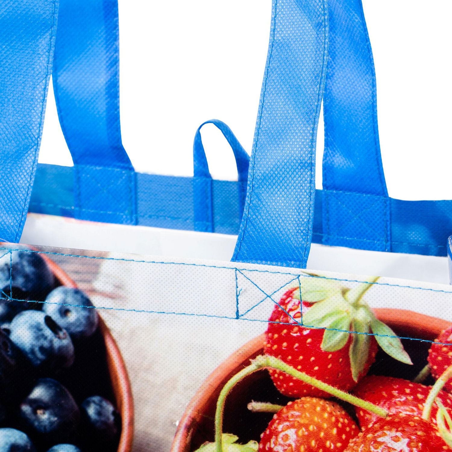 Sac d’épicerie réutilisable avec poignées, Sac réutilisable pour les courses Sac de Courses Polyvalent