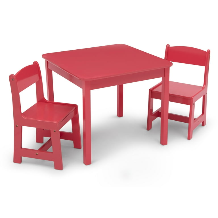 Delta Children MySize Kids Wood Table and Chair Set 2 Chairs Included